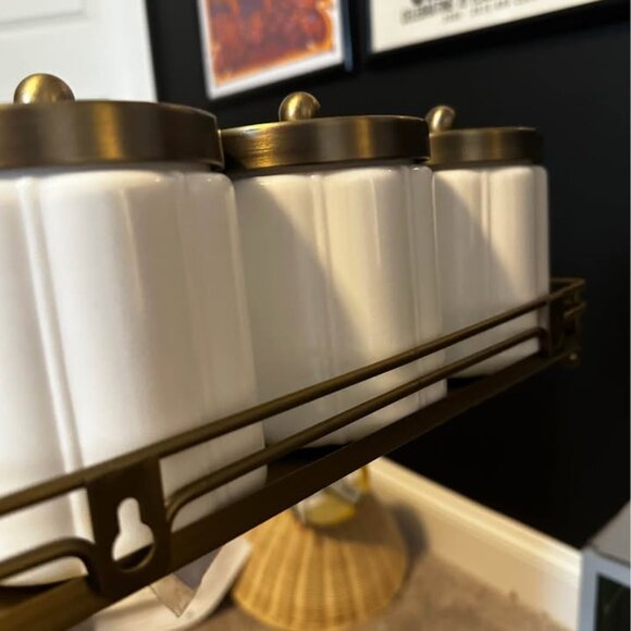 Hearth & Hand set of 3 bathroom canisters - Picture 4 of 9